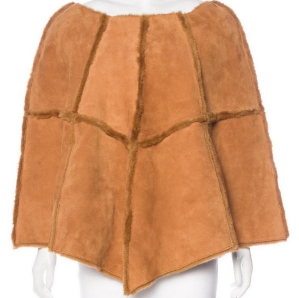 UGG Leather Shearling Poncho